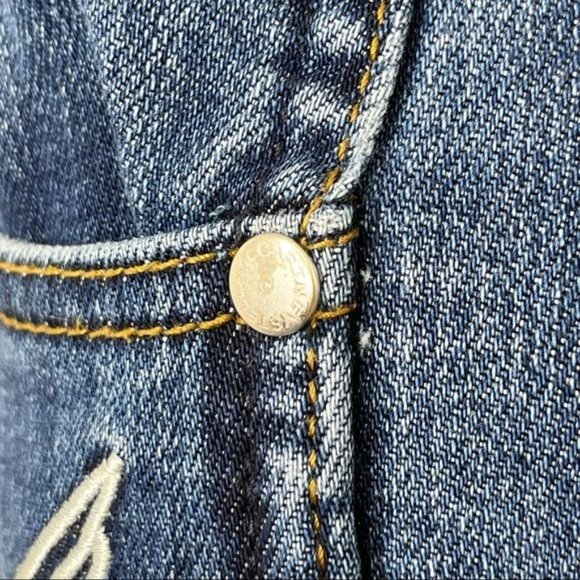 stella mccartney Swallow Embroidered Skinny Jeans Blue - Picture 9 of 15